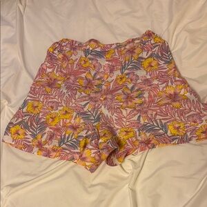 Draper James 100% Linen Floral Shirt XS